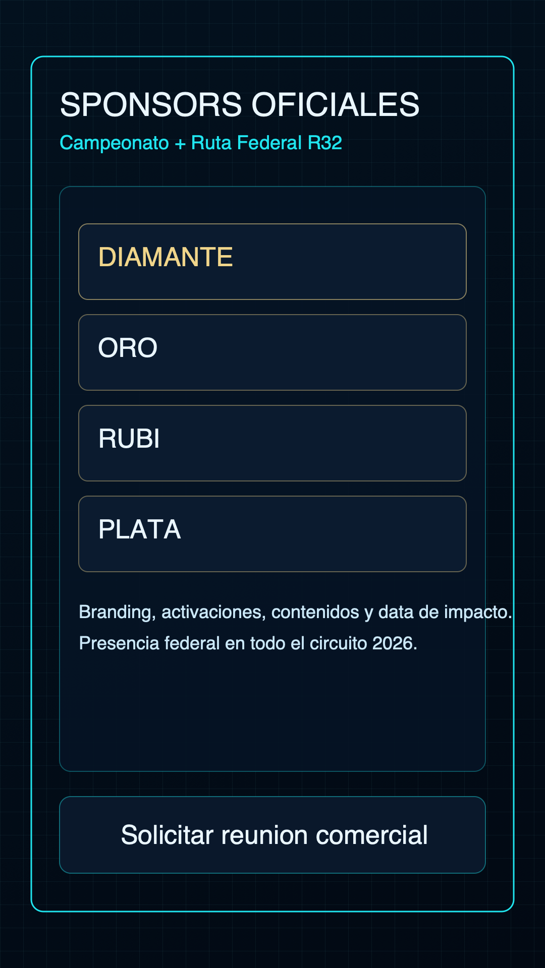 Convocatoria sponsors